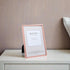 Maturi Rose Gold Colored Thin Edge Photo Frame, 6 x 8-Inch (15 x 20cm)