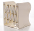Adjustable Bookends Non Skid Decorative Bookends,Metal Bookend for Heavy Books,Bookshelf Organizer Holder for Books