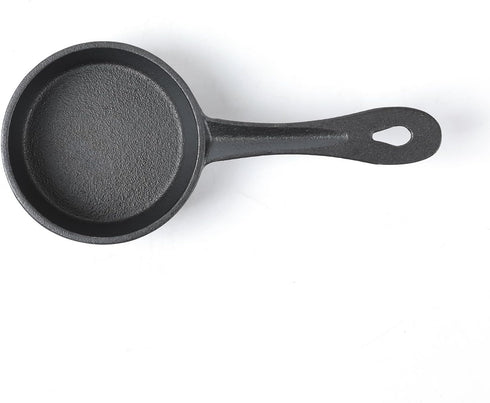 DIA.3.8inch Cast Iron Melting Pot, Pre-Seasoned Sauce Pan