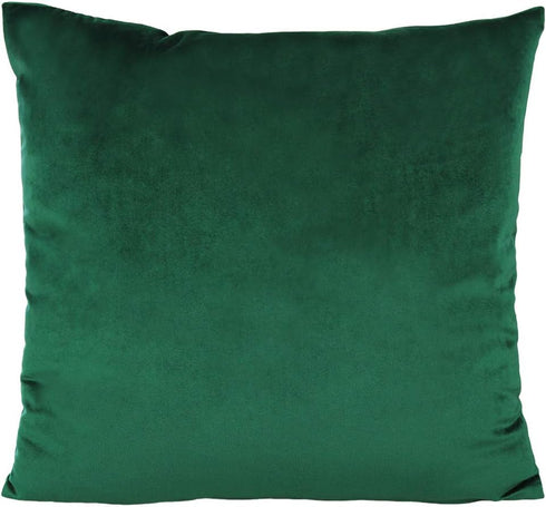 16x16 Dark Green Velvet Throw Pillow Covers Set of 2 - Emerald Green Christmas Decor Cushion Cases for Home, Couch,