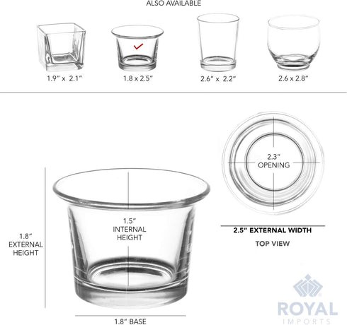 Royal Imports Hanging Oyster Votive Tealight Glass Candle Holder - Set of 6 for Wedding & Home Decoration