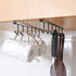 AliCH Mug Holder 2pcs Under Cabinet Hooks Rack, Nail Free Coffee Cups Holder for Kitchen Utensils and Storage