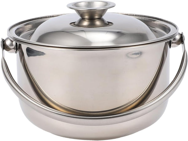 Stainless Steel Cooking Bowl Pasta Pan with Lids, Italian Pasta Cooking Pot, Egg Mixing Bowls, Sauce Pot with Lid,