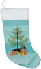 Caroline's Treasures CK3540CS German Shepherd Christmas Tree Stocking, Fireplace Hanging Stockings for Holiday Decor