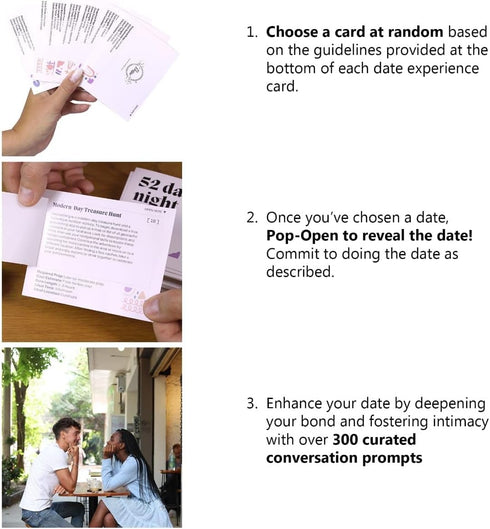 Dessie Couples Gift Ideas - 52 Pop-Open Date Night Ideas and 300+ Conversation Starters for Couples