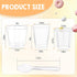 450 Pack 3 (5/6oz) Plastic Dessert Cups With Lids and Spoons - Square/Round/Five-Pointed Star Styles Clear Parfait Cups