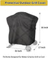 Q2000/Q200/Q1000/Q100 Grill Cover for Weber Q Series Grill on Cart, Waterproof BBQ Cover for Weber on Portable