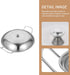 Hemoton 1 Set Stainless Steel Pot with Lid, Stockpot, Wok, Frying Pan, Kitchen Supply Dish