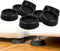 Anti Vibration Pads for Washing Machine, Bed, Refrigerator, and Furniture, Set of 8 (Black)