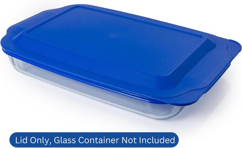 Replacement Lid Cover for Pyrex 3 QT Glass Baking Dish, Casserole Container 233-PC (Blue)