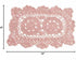 Factory Direct Craft Set of 4 Hand Crocheted Lace Doilies, Rectangle Rose, 12" L x 8" W