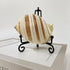 6PCS Premium Black Iron Plate Stands - 4 Inch Decorative Metal Holders for Displaying Pictures and More