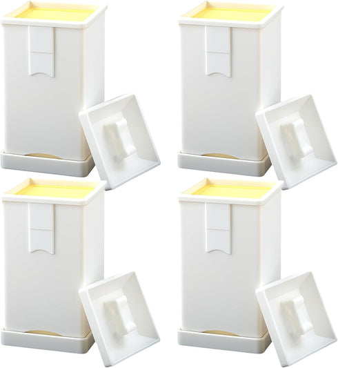 smrtcol 4 Pack Plastic Butter Spreader Corn Cob with Cover Butter Spreader for