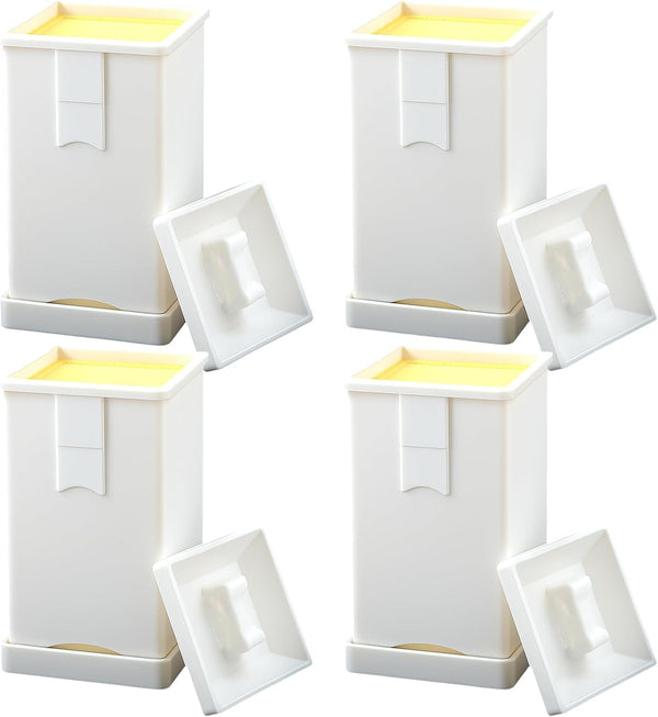 smrtcol 4 Pack Plastic Butter Spreader Corn Cob with Cover Butter Spreader for
