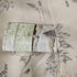 Wildflower,23.663 Inch) Coffee Table Cloth Rustic Style Living Room Center End Table Cover with Pocket, Cotton Linen