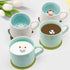 Lucky Cat 3D Cute Cartoon Animal Ceramics Coffee Cup, 8 OZ Mug for World's Greatest Father