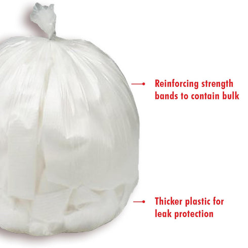 50 Count 2, 3, 4, 5, 6 iTouchless Small/Medium Trash Bags, Fits and Gallon Bins, Strong Bathroom Kitchen Garbage Can
