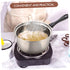 1 Set Stainless Steel Saucepan with Glass Strainer Lid Sauce Pot Pan Induction Pot Stock Pot Sauce Pan by SHOWERORO