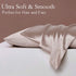 Silk Pillowcase for Hair and Skin 2 Pack - 100% Mulberry Silk Hypoallergenic Soft Breathable with Hidden Zipper