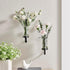 Set 2 of Hanging Glass Vases with Metal Stand - Stylish Plant Holder