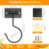 Counter Self Adhesive Banana Hook Under Cabinet Foldable Banana Hanger Black Metal Under Banana Hook to Keep Bananas