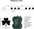 2 Pack 50 8 Dazzle Bright LED St. Patrick's Day Shamrock String Light, Battery Operated Clover String Lights