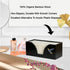 Kitchen Noble Countertop Hummingbird 9.7" 3.7" Hummingbird) Multifold Paper Towel Holder with Blue in Black Bamboo