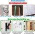 2 Pack 5-Shelf 2 Pack) Hanging Shelves Over The Door Organizer Wall Mount Storage Bag (Sesame Gray