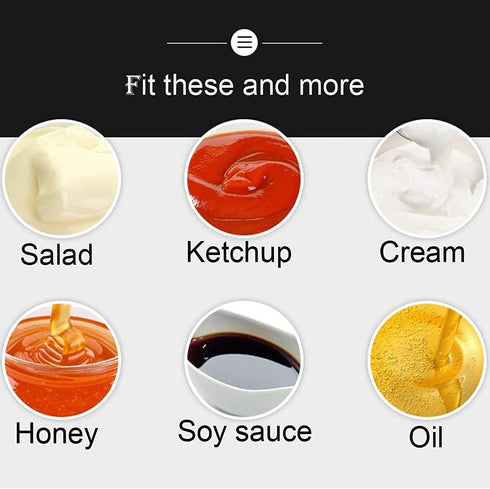 CONDRA FIELD Condiment Sauces Squeeze Bottles, 3Pcs-13.5oz, Leak-Proof Cap for Ketchup, Mustard, Oil
