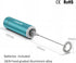 Milk Frother Handheld - Battery Operated Coffee Foamer Drink Mixer with 2 Stainless Steel Electric Whisks for Coffee,