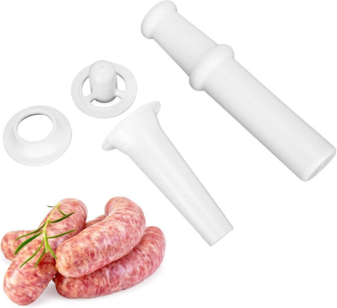 Food Grinder Attachment for Kitchen Aid Stand Mixers with Universal Food Pusher, Sausage Filler Nozzle, Kubbe