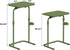 TB01BOG091 TUTOTAK C Shaped End Table with Tiltable Surface, Adjustable Height Side Table, Slide Under Couch Table TV