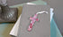First Communion Gift for Girl, Handmade in USA Pink Mosaic Glass Cross with Sentiment