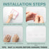 12 Pcs Shower Caddy Adhesive Hooks Replacement Storage Shelf Basket Strips Hook/No Drilling Strong Adhesive