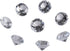 LONGWIN 30mm Crystal Diamond Themed Dinner Party Table Decoration, Pack of 8, Clear