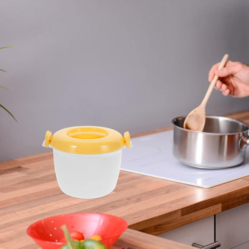 DOITOOL Microwave Rice Cooker, Mini Rice Cooker for Microwave Oven, Steamer for Vegetables, Pasta, Chicken