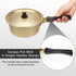 AHIER Korean Ramen Cooking Pot with Lid, Spoon, and Chopsticks, Fast Heating Noodle Pot for Kitchen Cookware (Single