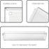 4 Pack 12"x 6" Clear Plastic Desk Drawer Organizer Tray Storage Bins for Bathroom Office Kitchen Utensils