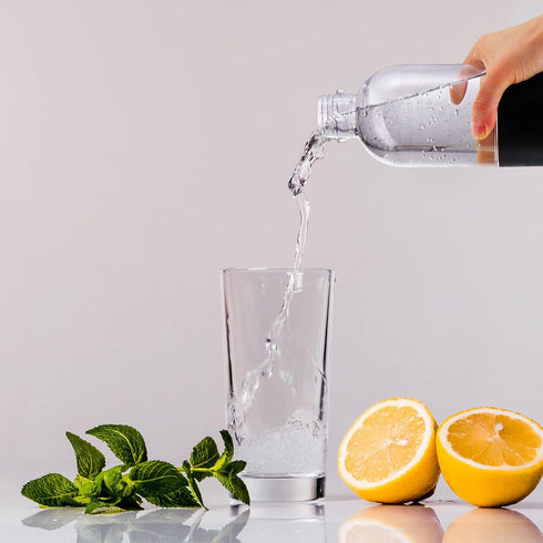 4 Beverages(0.5 meekoo Pcs Soda Carbonating Bottles Clear Plastic Soda Maker Bottle Compatible with Isoda Drinkmate
