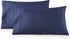 HC Collection King Pillow Cases Set of 2 - Microfiber, Extra Soft, Navy, Easy Care & Machine Washable