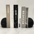 6.5Inch Set Brain Bookends, Tall Brain Decorative Resin Book Shelf Organizers Book Holders Shelf Dividers Book Ends