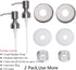 Mason Jar Soap Dispenser Lid and Pump Replacement, Brushed Stainless Steel for Regular Mouth Size Lid