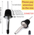 LanMa Olive Oil Spout Pourer, 2PCS Stainless Steel Liquor Bottle Pourers with Rubber Dust Caps
