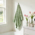 COZYART Sets 8 3D Set 2 2 2 2 Lint Free Towel Pcs Sage Green, Thick, Super Soft, Absorbent & Quick Dry Microfiber