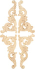 MUXSAM Wood Carved Appliques Onlays - 1-Pair Unpainted Small Wooden Carvings for Mirrors, Walls, DIY Project