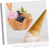 PRETYZOOM 2pcs Ice Cream Waffle Cone Roller Set, Krumkake Pastry Making Tool for DIY Omelets