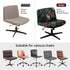 Armless Chair Slipcover Stretch Criss Cross Chair Cover, Mid Back Wide Seat Accent Chair Covers,Modern Vanity Chair