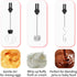 Rechargeable Milk Frother Handheld, 3 Speed Electric Drink Mixer for Latte, Cappuccino, Coffee, Black