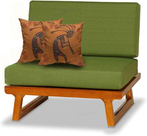 Mugod Kokopelli Throw Pillow Cushion Covers 18 X 18 Inch Ethnic African Deity Decorator Funny Pillows for Sofa