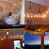 25FT ST35 27Clear Bulbs -5 Watt/120 Voltage/E12 Outdoor Patio Edison String Lights with Base -White Wire